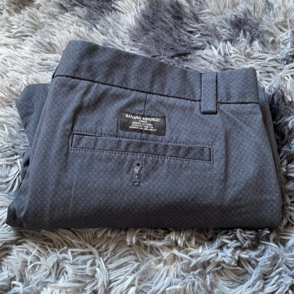 Banana Republic Navy Printed Chinos - Picture 4 of 4